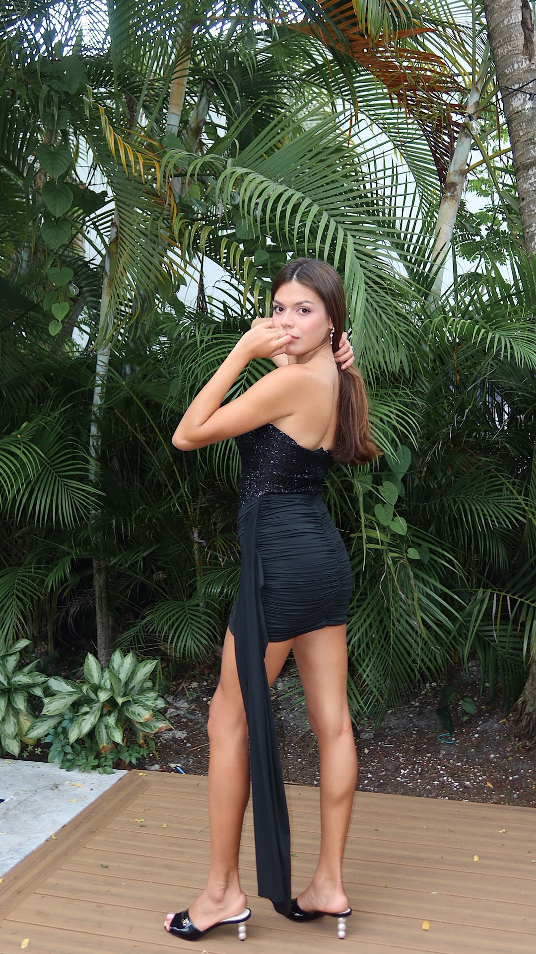 DRAPED SIENA DRESS